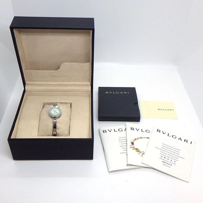 ブルガリ BVLGARI 腕時計 B-zero1 ビーゼロワン BZ22S グリーンシェル文字盤 SS クオーツアナログ 【中古】