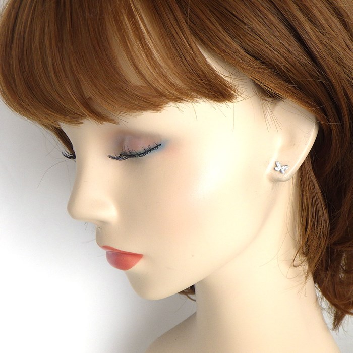 グラフ Graff GRAFF ピアス パヴェ バタフライ プティ スモール RGE1563 ダイヤモンド 計0.08ct K18WG 【中古】