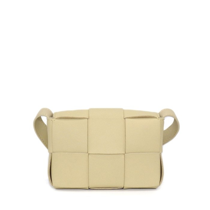 ボッテガ・ヴェネタ BOTTEGA VENETA ショルダーバッグ キャンディ カセット 666688 VMAY1 9776 ポリッジ レザー 【中古】