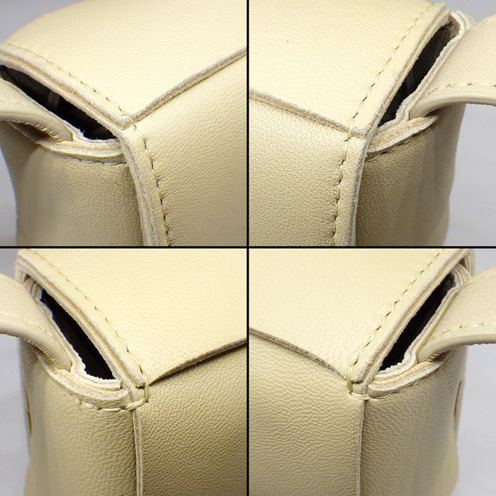 ボッテガ・ヴェネタ BOTTEGA VENETA ショルダーバッグ キャンディ カセット 666688 VMAY1 9776 ポリッジ レザー 【中古】