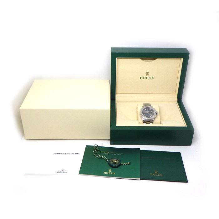 ロレックス Rolex 腕時計 ヨットマスター37 ロレジウム 268622 カレンダー 両方向回転ベゼル スレート サンレイ グレー 文字盤 SS PT 自動巻き 【箱・保付き】 【中古】