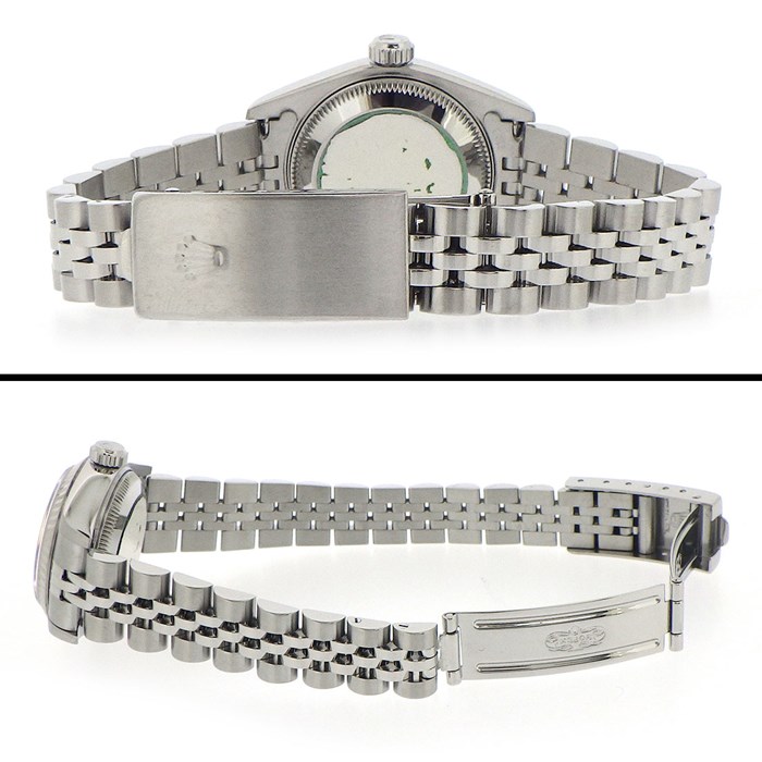 ロレックス Rolex 腕時計 デイトジャスト 79174 Y番 2002年製 ブルーサンレイ文字盤 デイト K18WG SS 自動巻き 【中古】