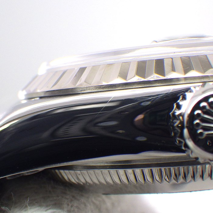 ロレックス Rolex 腕時計 デイトジャスト 79174 Y番 2002年製 ブルーサンレイ文字盤 デイト K18WG SS 自動巻き 【中古】