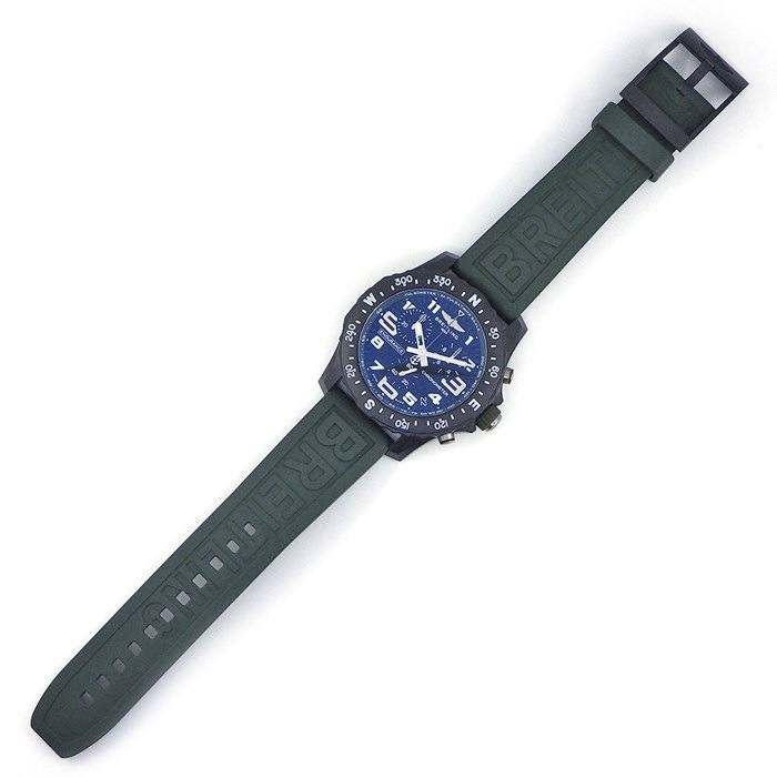 ブライトリング Breitling 腕時計 エンデュランス プロ X82310/X82310D31B1S1 ブラック文字盤 黒 カレンダー クロノグラフ スモールセコンド ブライトライト グリーン ラバー クオーツアナログ 【中古】