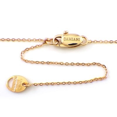 ダミアーニ DAMIANI ネックレス Dアイコン ディーアイコン ダイヤモンド K18PG ピンク セラミック 【中古】