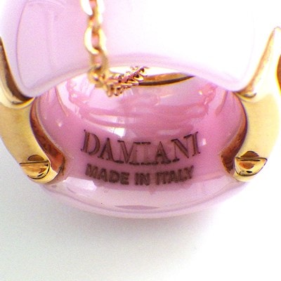 ダミアーニ DAMIANI ネックレス Dアイコン ディーアイコン ダイヤモンド K18PG ピンク セラミック 【中古】