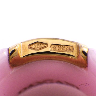 ダミアーニ DAMIANI ネックレス Dアイコン ディーアイコン ダイヤモンド K18PG ピンク セラミック 【中古】