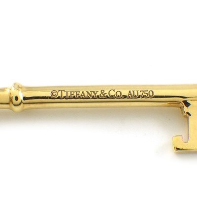 ティファニー Tiffany & Co. ロングネックレス デイジー キー 鍵 シトリン ダイヤモンド K18YG 【中古】