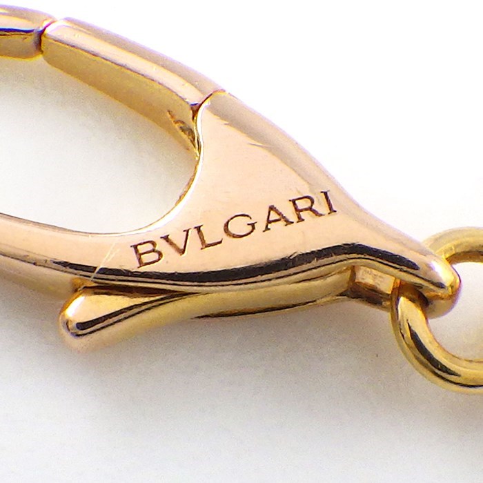 ブルガリ BVLGARI ブレスレット フィオレヴァー 355326 オープン フラワー クローバー 1ポイント ダイヤモンド K18PG / #ML 【中古】