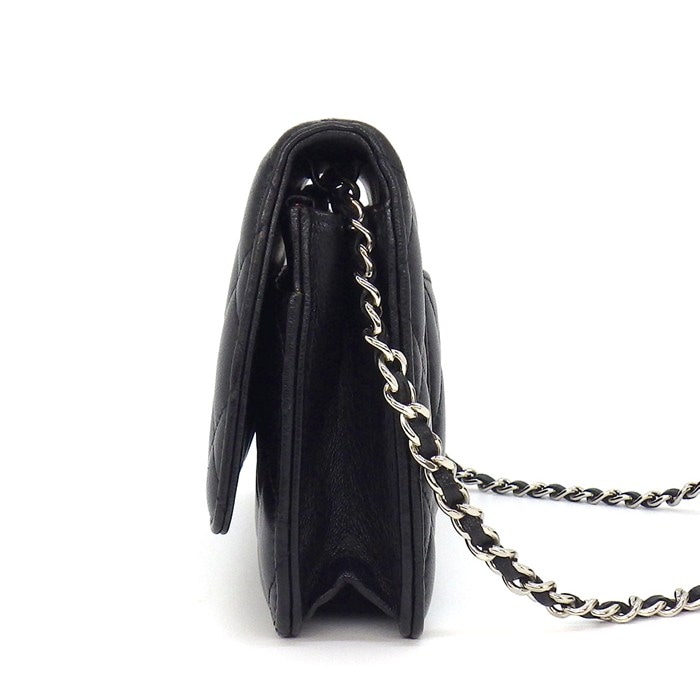 シャネル CHANEL マトラッセ ショルダーバッグ バッグ ラムスキン（羊革） レディース ブラック系 AP0250 【中古】 CHANEL - シャネル CHANEL マトラッセ ショルダーバッグ バッグ