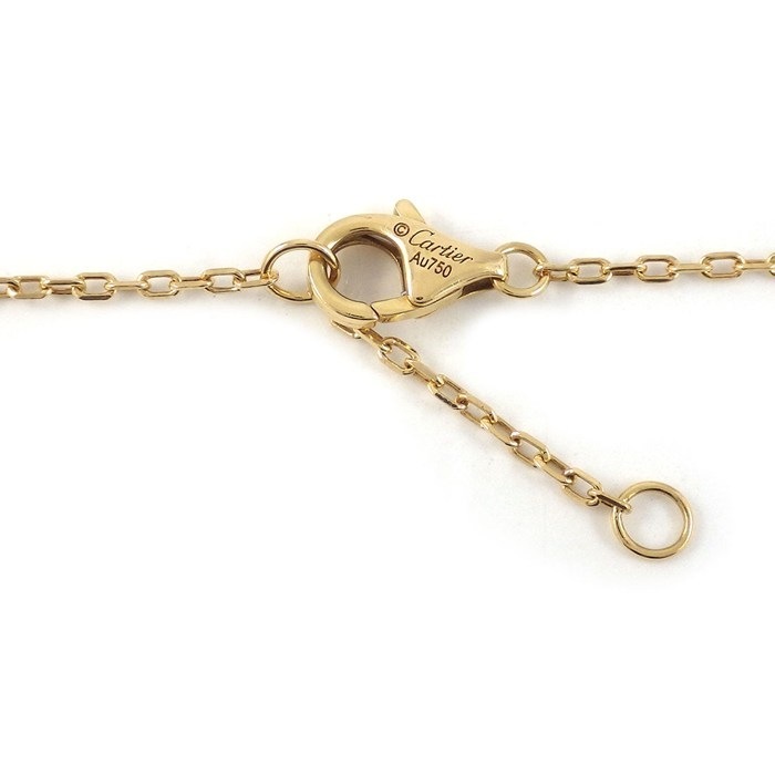 カルティエ Cartier ネックレス ジュストアンクル B7224895 釘モチーフ 36ポイント ダイヤモンド 計0.38ct K18YG 【中古】