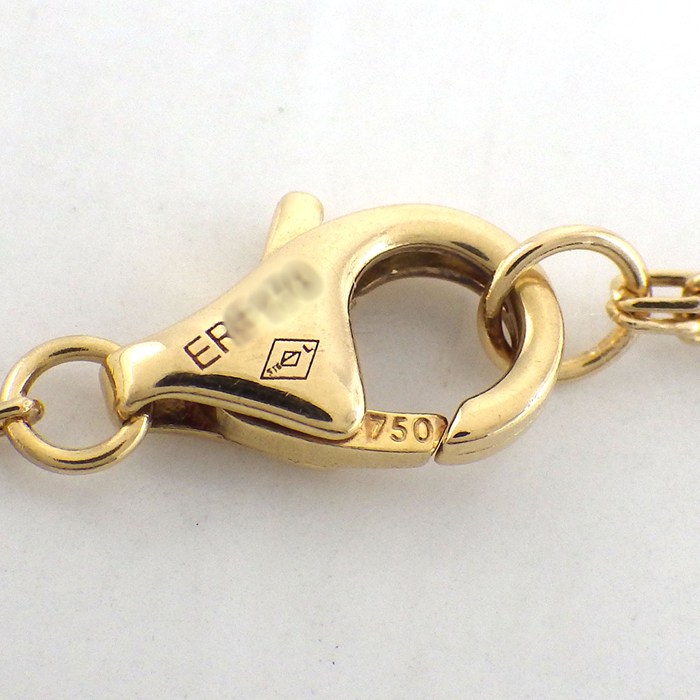カルティエ Cartier ネックレス ジュストアンクル B7224895 釘モチーフ 36ポイント ダイヤモンド 計0.38ct K18YG 【中古】