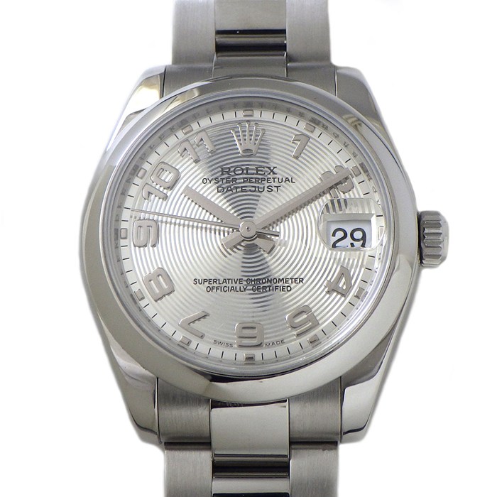 ロレックス Rolex 腕時計 デイトジャスト 178240 M番 2007-2008年 コンセントリック シルバー文字盤 SS 自動巻き 【箱・保付き】 【中古】
