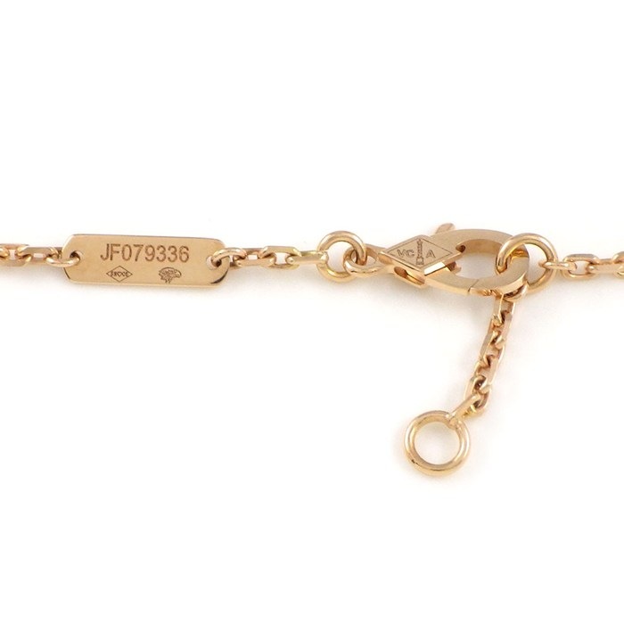ヴァンクリーフ＆アーペル Van Cleef & Arpels ブレスレット ラッキースプリング VCARP9V900 プラムブロッサム ホワイト シェル K18PG 【中古】