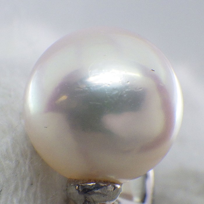 タサキ 田崎真珠 TASAKI ネックレス スターモチーフ 1ポイント パール 6.5mm珠 ダイヤモンド 計0.03ct PT900 PT850 【中古】