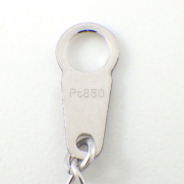 タサキ 田崎真珠 TASAKI ネックレス スターモチーフ 1ポイント パール 6.5mm珠 ダイヤモンド 計0.03ct PT900 PT850 【中古】