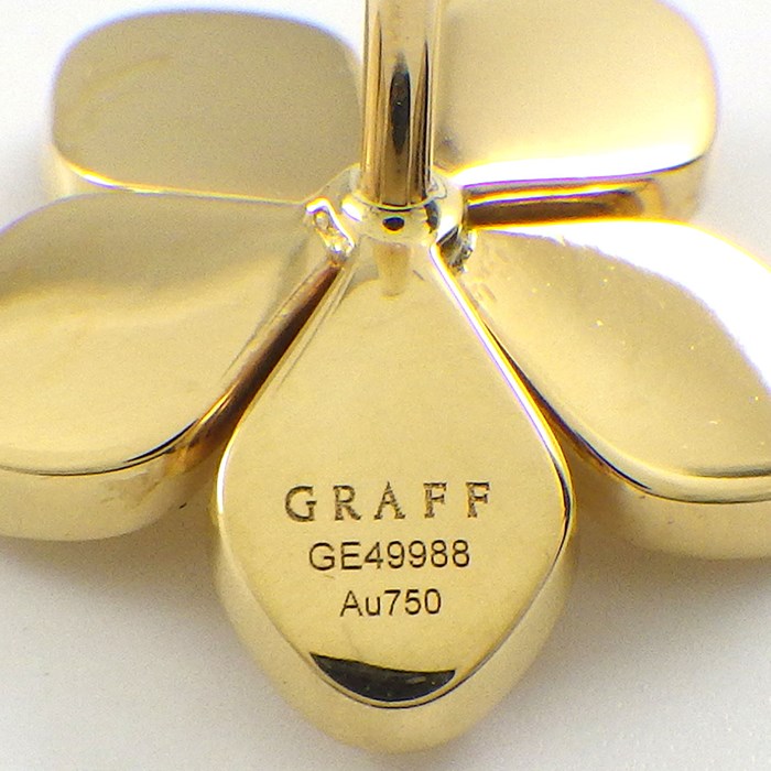 グラフ Graff GRAFF ピアス ワイルドフラワー ミニ RGE1804 2ポイント ダイヤモンド 計0.12ct K18YG 【中古】