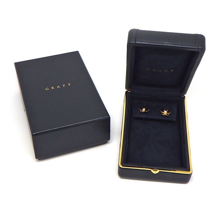 グラフ Graff GRAFF ピアス ワイルドフラワー ミニ RGE1804 2ポイント ダイヤモンド 計0.12ct K18YG 【中古】