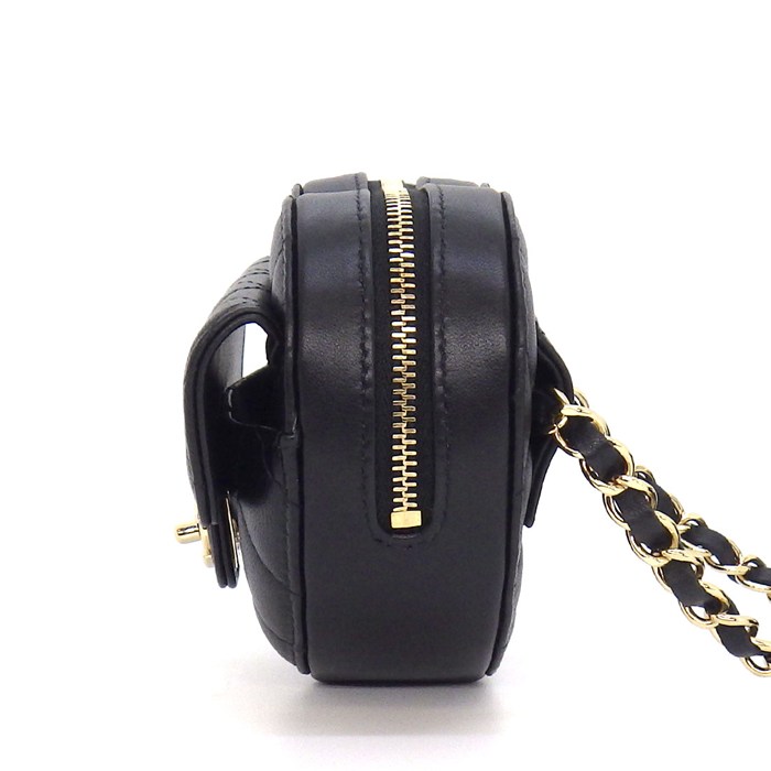 シャネル CHANEL ショルダーバッグ マトラッセ ハートチェーン