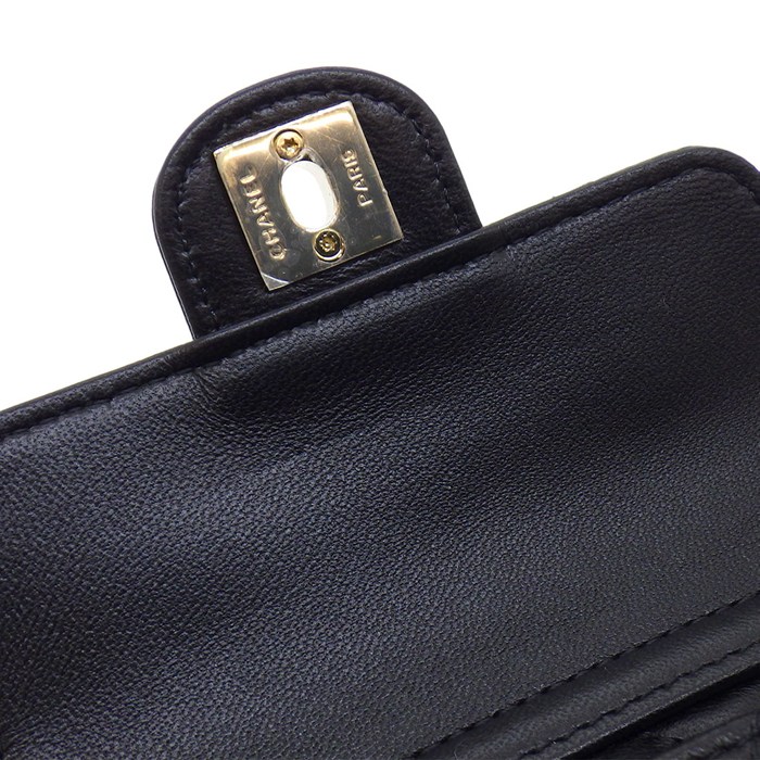 シャネル CHANEL ショルダーバッグ マトラッセ ハートチェーン ウエストバッグ AP2787 2021年以降 ブラック ボルドー ラムスキン 【中古】