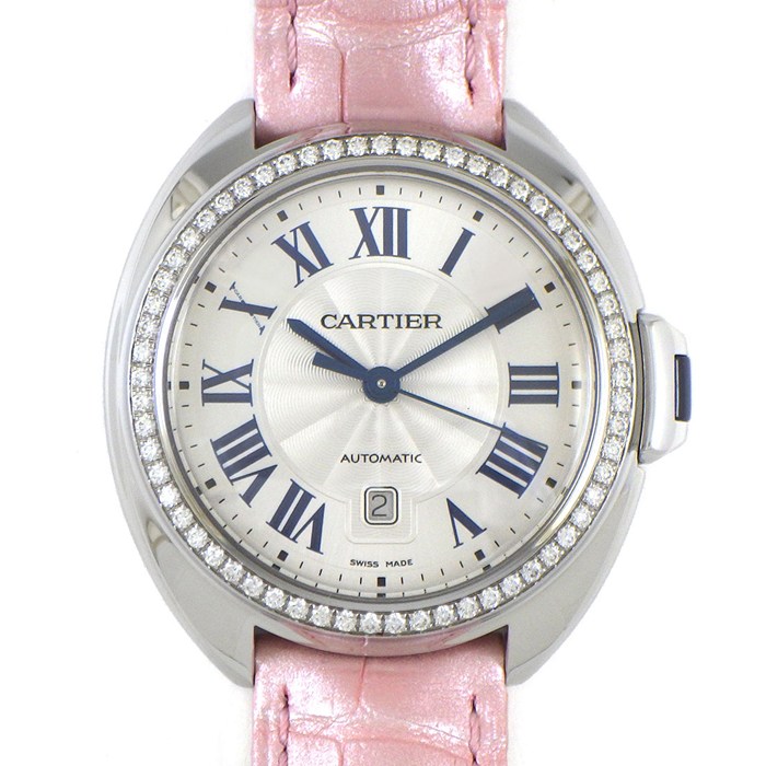 カルティエ Cartier 腕時計 クレ W4CL0005 デイト ダイヤベゼル