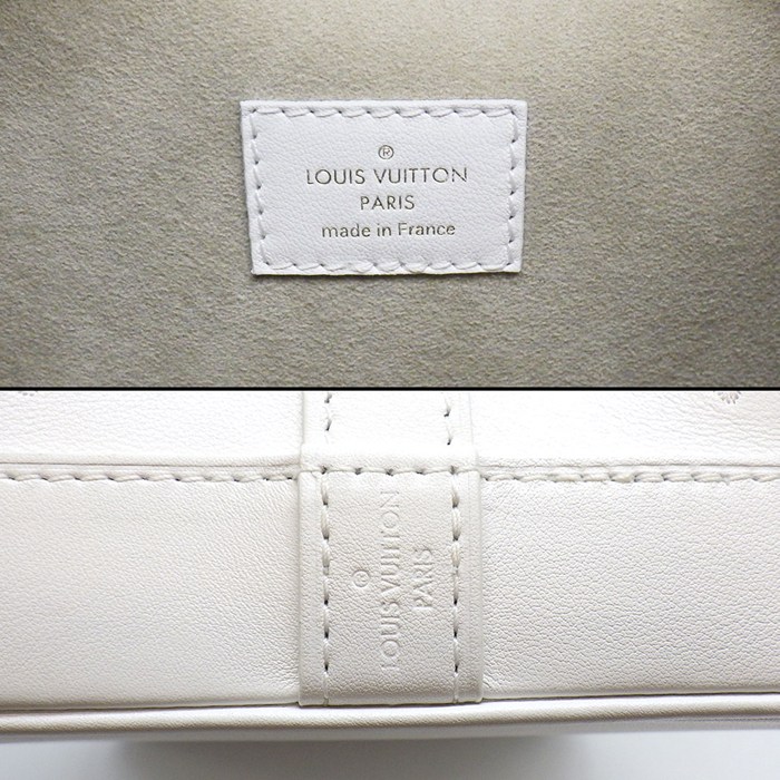 ルイ・ヴィトン LOUIS VUITTON ショルダーバッグ ノエ PM LV ブロデリー・アングレーズ M20740 ホワイト カーフレザー ゴールド金具 【中古】