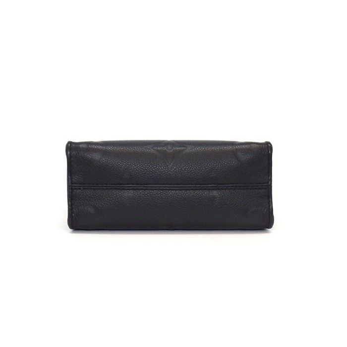 ルイ・ヴィトン LOUIS VUITTON ハンドバッグ オンザゴー BB M46993 ブラック モノグラムアンプラントレザー ゴールド金具 【中古】