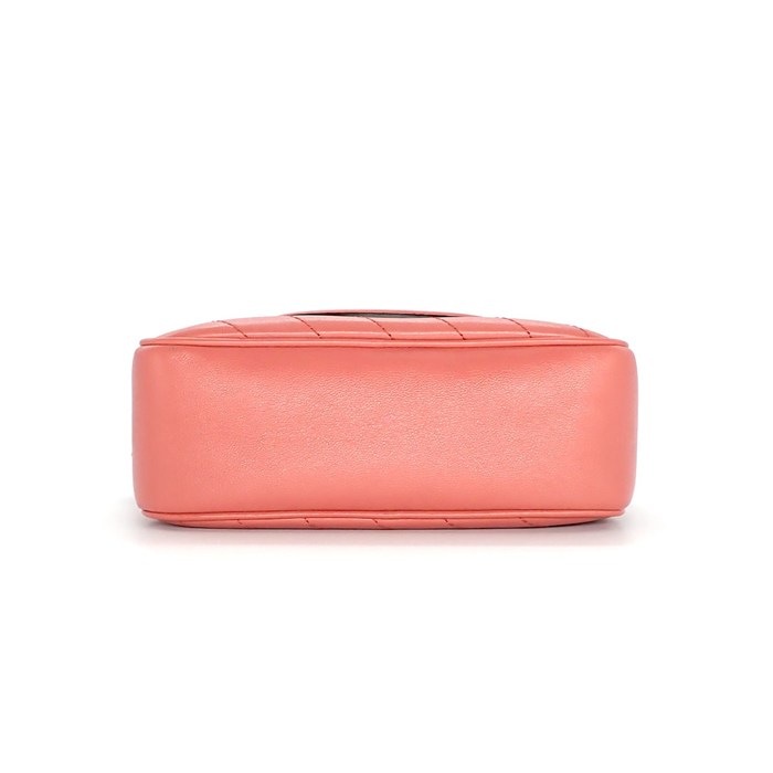 グッチ GUCCI ショルダーバッグ インターロッキングG ブロンディ スモール 742360 1IV0G 6701 ピンク カーフレザー ゴールド金具 【中古】