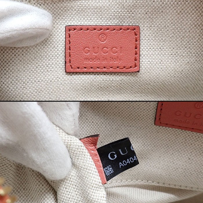 グッチ GUCCI ショルダーバッグ インターロッキングG ブロンディ スモール 742360 1IV0G 6701 ピンク カーフレザー ゴールド金具 【中古】