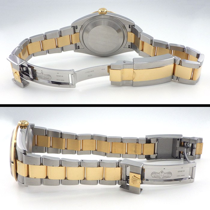 ロレックス Rolex 腕時計 エクスプローラー 36 124273 ルーレット刻印 夜光インデックス 夜光針 ブラック 文字盤 K18YG SS 自動巻き 【箱・保付き】 【中古】