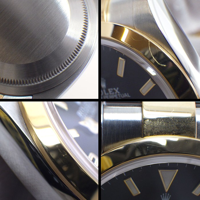 ロレックス Rolex 腕時計 エクスプローラー 36 124273 ルーレット刻印 夜光インデックス 夜光針 ブラック 文字盤 K18YG SS 自動巻き 【箱・保付き】 【中古】