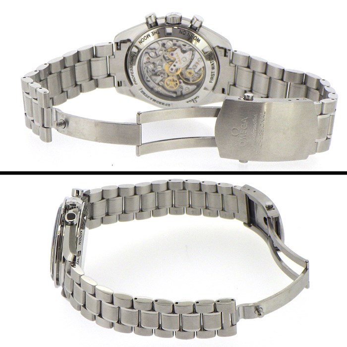 オメガ OMEGA 腕時計 スピードマスター 42mm 3572.50 クロノグラフ タキメーター スモールセコンド 裏スケ 夜光インデックス 夜光針 ブラック文字盤 SS 手巻き 【中古】