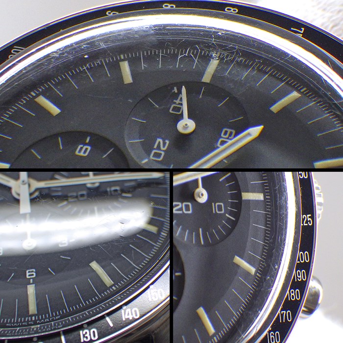 オメガ OMEGA 腕時計 スピードマスター 42mm 3572.50 クロノグラフ タキメーター スモールセコンド 裏スケ 夜光インデックス 夜光針 ブラック文字盤 SS 手巻き 【中古】