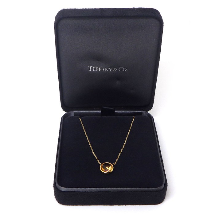 ティファニー Tiffany & Co. ネックレス オリーブ リーフ オーバル カボションカット シトリン K18YG 【中古】