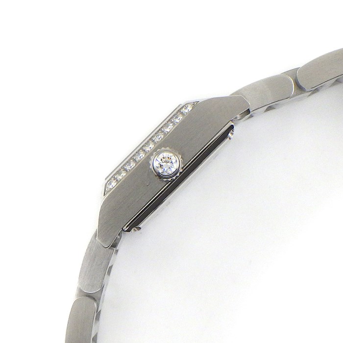 ティファニー Tiffany &amp; Co. 腕時計 1837 メイカーズ スクエア 69345727 4ポイント バケットカット ダイヤインデックス ダイヤベゼル/リュウズ ホワイトシェル 文字盤 白 SS クオーツアナログ 【箱・保付き】 【中古】 ティファニー Tiffany & Co. 腕時計 1837 メイカーズ スクエア