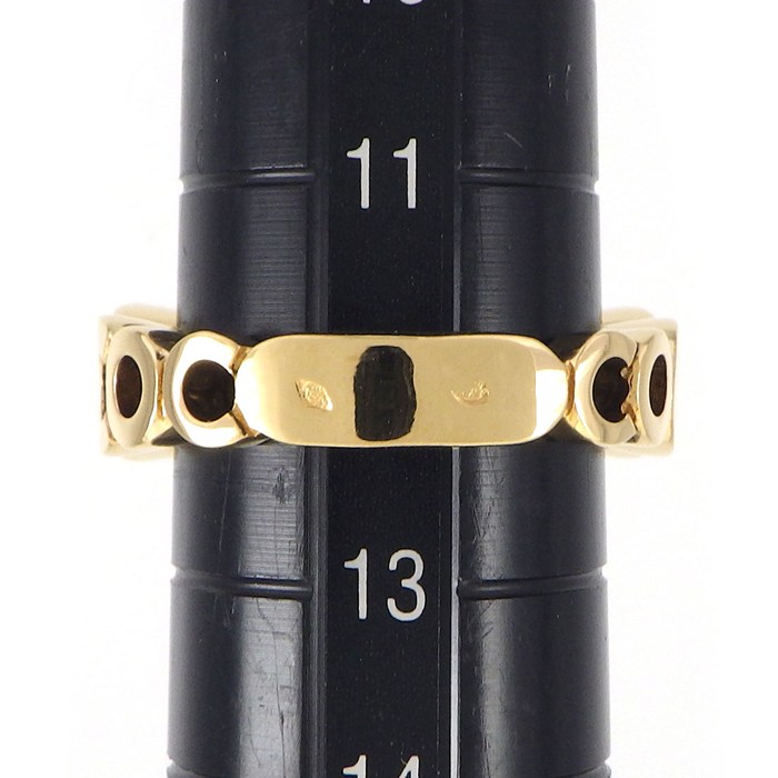 シャネル CHANEL リング ココ COCO 1ポイント エメラルド K18YG 12号 【中古】