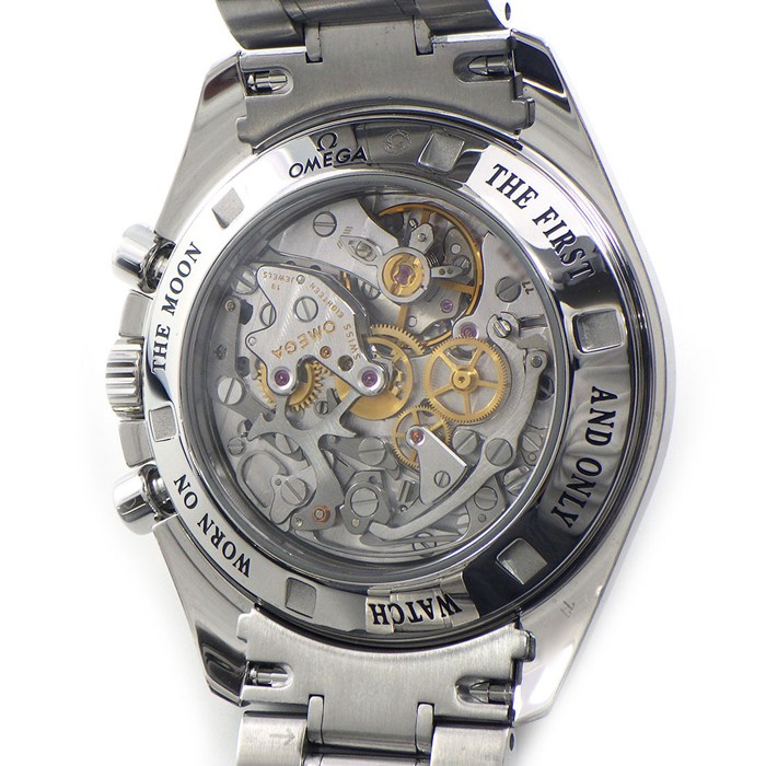 オメガ OMEGA 腕時計 スピードマスター ムーンウォッチ 3573.50.00 ブラック文字盤 クロノグラフ タキメーター 夜光針・インデックス スモールセコンド 裏スケ SS 手巻き 【中古】