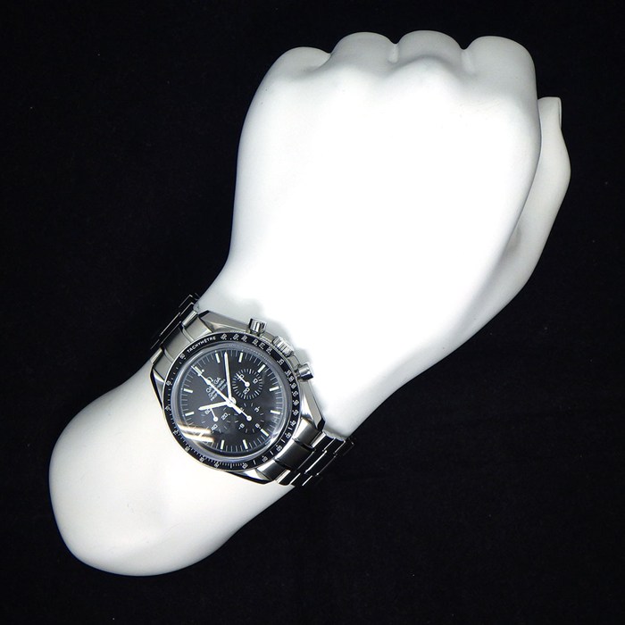 オメガ OMEGA 腕時計 スピードマスター ムーンウォッチ 3573.50.00 ブラック文字盤 クロノグラフ タキメーター 夜光針・インデックス スモールセコンド 裏スケ SS 手巻き 【中古】