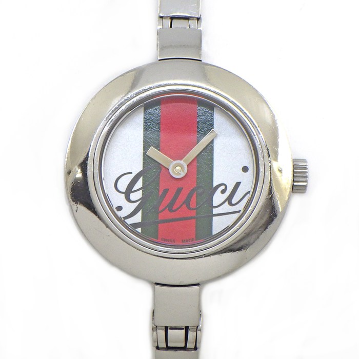 グッチ GUCCI 腕時計 バングルウォッチ 105 シェリーライン SS クオーツアナログ 【中古】