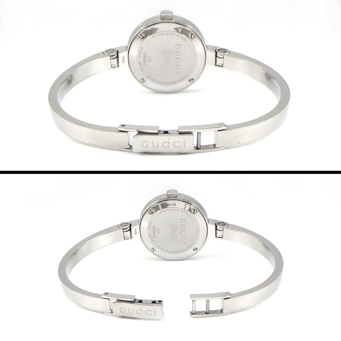 グッチ GUCCI 腕時計 バングルウォッチ 105 シェリーライン SS クオーツアナログ 【中古】