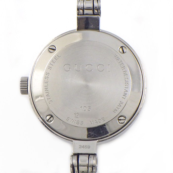 グッチ GUCCI 腕時計 バングルウォッチ 105 シェリーライン SS クオーツアナログ 【中古】