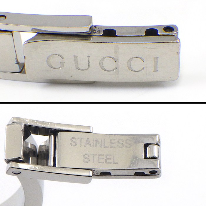 グッチ GUCCI 腕時計 バングルウォッチ 105 シェリーライン SS クオーツアナログ 【中古】
