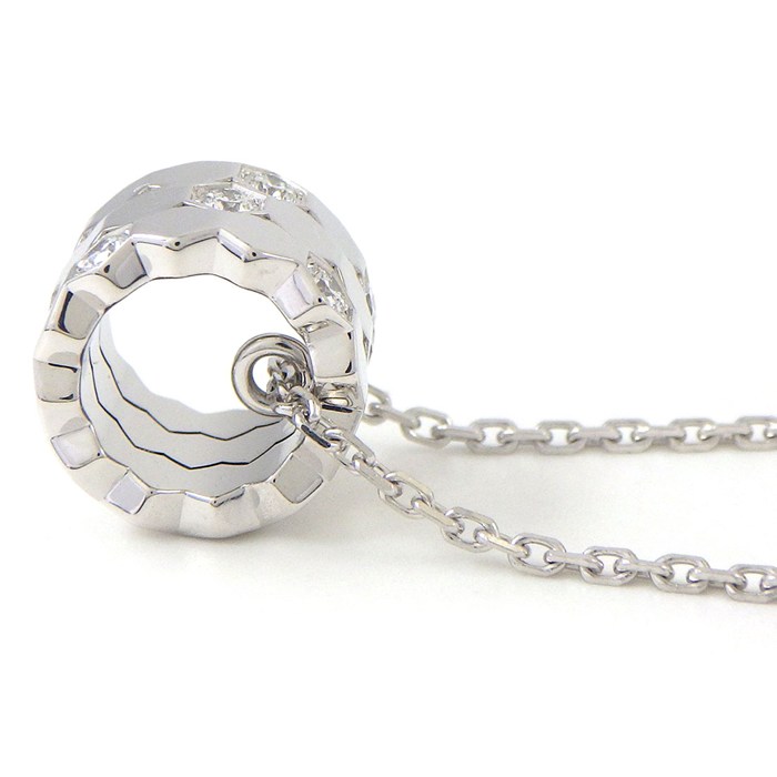ショーメ Chaumet ネックレス ビーマイラブ スモール 085158 12ポイント ダイヤモンド 計0.18ct K18WG 【箱・保付き】 【中古】