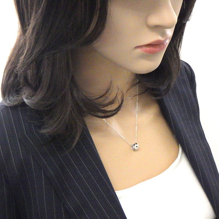 ショーメ Chaumet ネックレス ビーマイラブ スモール 085158 12ポイント ダイヤモンド 計0.18ct K18WG 【箱・保付き】 【中古】