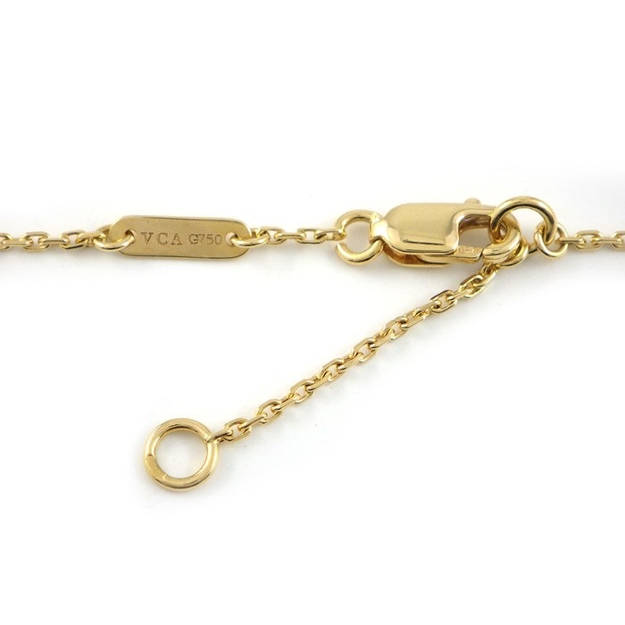 ヴァンクリーフ＆アーペル Van Cleef & Arpels ブレスレット スウィートアルハンブラ VCARF68800 ホワイト シェル K18YG 【中古】