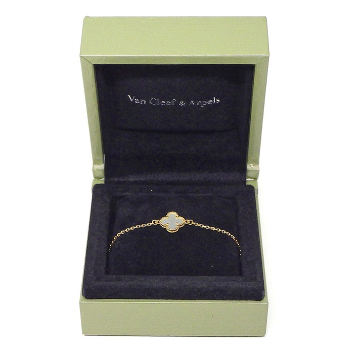 ヴァンクリーフ＆アーペル Van Cleef & Arpels ブレスレット スウィートアルハンブラ VCARF68800 ホワイト シェル K18YG 【中古】