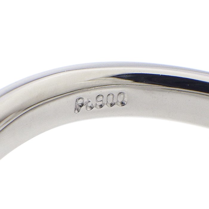 【ペアシェイプダイヤモンド マーキスカットダイヤモンド】 リング 花 フラワーモチーフ ダイヤモンド 計0.77ct PT900 11.5号 【中古】