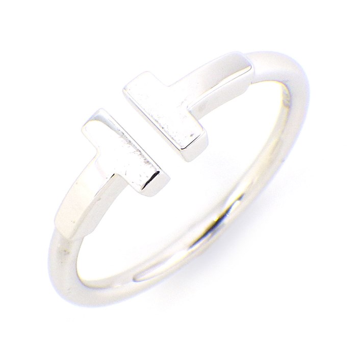 ティファニー Tiffany & Co.】リング T ワイヤー K18WG 15号 