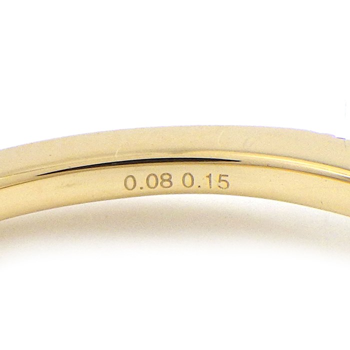 スタージュエリー STAR JEWELRY リング ミステリアス ハート 1ZR1229 3ポイント スクエアカット ルビー 0.15ct ハーフサークル ダイヤモンド 0.08ct K18YG 13号 【中古】