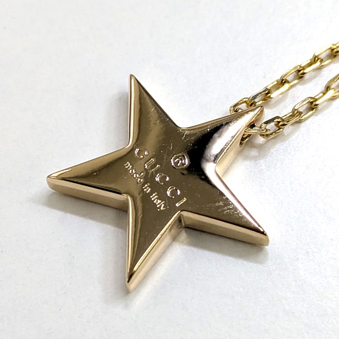 グッチ GUCCI ネックレス スター K18YG 【中古】